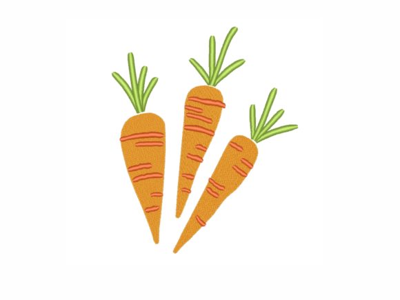 Carrots: A Playful Embroidery Design for Personalized Gifts