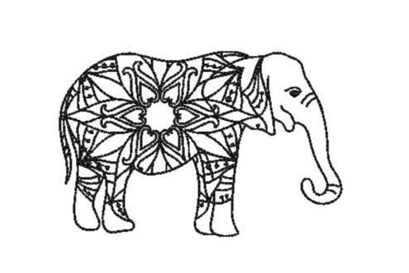 Elephant in Mandala Style: A Design Review for Business Merch