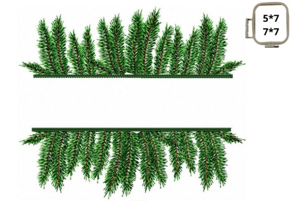 Fir Branch Border – Design Review for Business Merch