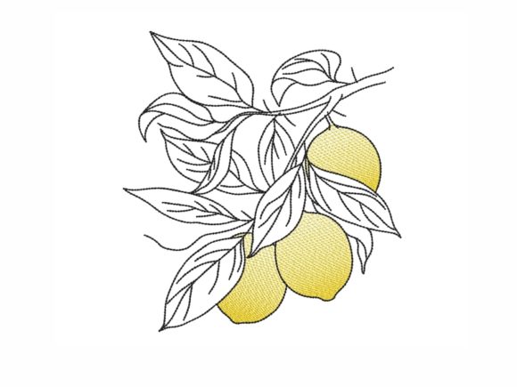 Lemons: A Fresh Embroidery Design for Boutique Apparel