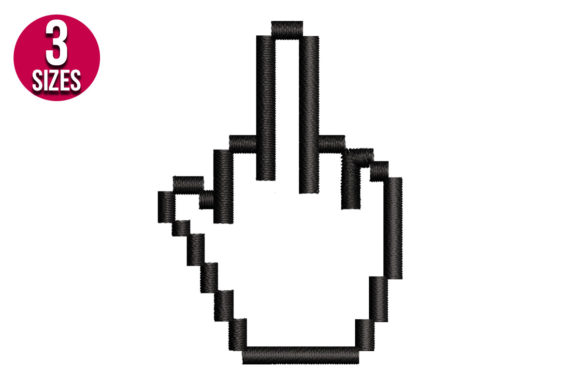 Middle Finger Embroidery Design: A Bold Accent for Craft Fairs