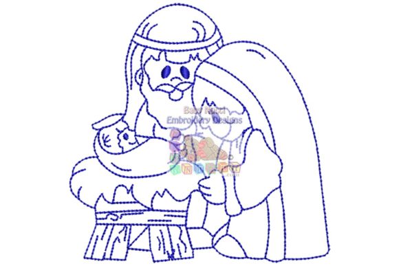 Nativity Blue Work: A Craft Fair Embroidery Review
