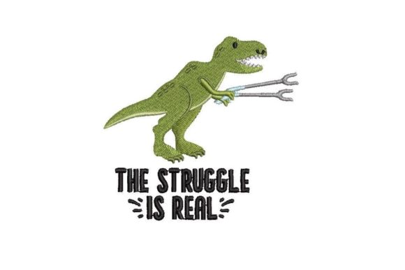 The Struggle is Real: A Dinosaur Embroidery Design Review